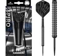 Mission | Spiro | Steel Tip Darts Set | Graphite PVD | 20g - 25g