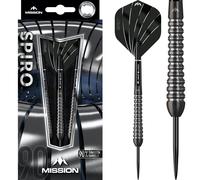 Mission Spiro Darts M2 |90% Tungsten Steel Tip Darts Set | Graphite PVD