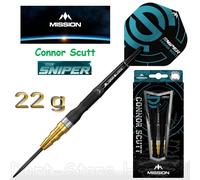 Mission Connor Scutt Darts Set 22g 24g grams 95% Tungsten Sniper