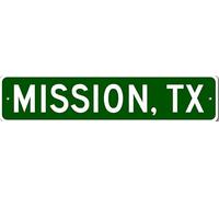 Mission, Texas Metal Wall Decor City Limit Sign
