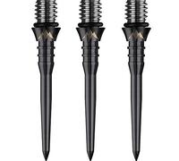 Mission Titan Pro Titanium Conversion Dart Points - Soft to Steel (Black - Grooved, 26mm)