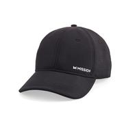 MISSION Vented Cooling Performance Hat - Unisex Baseball Caps - Sun Protection Hats, Black, One size