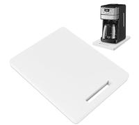MissionMax White Bamboo Appliance Sliding Tray: Streamline Your Kitchen Counter Top with a Roll-out Shelf for Standard US Coffee Maker & Small Appliances, Fits Perfectly Under Cabinet