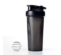 Missions Protein shaker bottle- 24oz Smoothie Bottle for sports supplements shakes- Good materials, Leak Proof 600ml Gym Shaker for Protein Shakes with Shaker Ball (black)