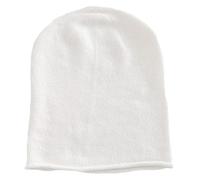 Mississhop Fine Knit Cashmere Blend Beanie Hat Slouch/XXL Scarf/Gloves Wool Cashmere, Cream_hat, One Size