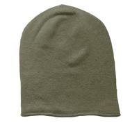 Mississhop Fine Knit Cashmere Blend Beanie Hat Slouch/XXL Scarf/Gloves Wool Cashmere, khaki_hat, One Size