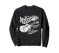Mississippi Birthplace Of The Blues Acoustic Guitar Vintage Sweatshirt