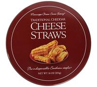 Mississippi Cheese Straw Factory Traditional Cheddar Cheese Straws In Gift Tin, 16Oz (454G)