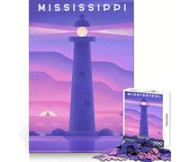 Mississippi for Adults 1000 Piece Jigsaw Puzzle Memory Boost Leisure Activity Clean Edges Great Gift size 38x26cm