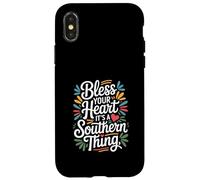 Mississippi Heritage "Bless Heart" Southern Saying Case for iPhone X/XS