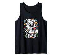 Mississippi Heritage Bless Heart Southern Saying Tank Top