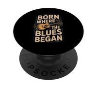 Mississippi Heritage "Born Where The Blues Began" PopSockets Adhesive PopGrip