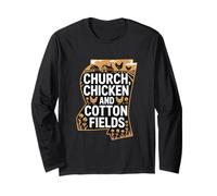 Mississippi Heritage Church, Chicken and Cotton Long Sleeve T-Shirt