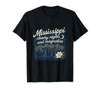 Mississippi Magnolia State Pride Night Design T-Shirt