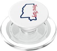 Mississippi Map Hotty Toddy PopSockets PopGrip for MagSafe
