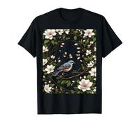 Mississippi Mockingbird and Magnolia Flowers Value Graphic T-Shirt