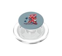 Mississippi Patriotic Floral State Graphic PopSockets PopGrip for MagSafe