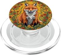Mississippi Red Fox Surrounded By Tickseed Flowers PopSockets PopGrip for MagSafe