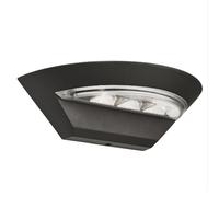 mississippi semi circle outdoor wall bracket in dark grey