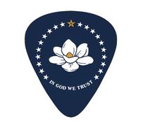 Mississippi State Flag 12 guitar picks per pack, available in 3 different thicknesses, suitable for electric guitars, ukuleles, etc.
