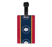 Mississippi State Flag Golf Bag Privacy Label, Detachable Briefcase (3.3 * 2.1 inches), Children's School Bag, Sports Bag Label, Travel Luggage Label