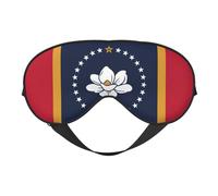 Mississippi State Flag Print Functionality Outdoor Travel Eye Mask Breathable Camping Meditation Yoga Friendly