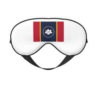 Mississippi State Flag Print Sleep Mask, Soft Breathable Eye Cover for Travel, Shift Work & Meditation