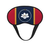 Mississippi State Flag Printed Eye mask, for Sleeping, Light-Blocking, Soft and Comfortable, Elastic Band