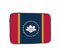 Mississippi State Flag Printed Laptop Sleeve Printed Laptop Protective Case Suitable For Travel And Office Use 13 inch