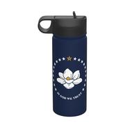 Mississippi State Flag Printing The Print 18 Oz Stainless Steel Sports Insulated Kettle with Lid for Adult Men Women
