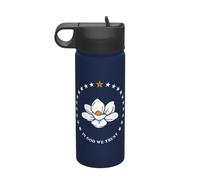 Mississippi State Flag Printing The Print 18 Oz Stainless Steel Sports Insulated Kettle with Lid for Adult Men Women