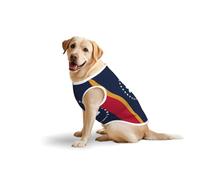 Mississippi State Flag Soft Cotton T-Shirt Vest For Large Dogs, Print Pet Clothes Breathable Pet Pullover Tee Sleeveless Sweatshirt (3xl-5xl)