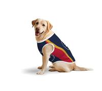 Mississippi State Flag Soft Cotton T-Shirt Vest For Large Dogs, Print Pet Clothes Breathable Pet Pullover Tee Sleeveless Sweatshirt (3xl-5xl)