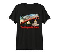 Mississippi The Magnolia State Souvenir Premium T-Shirt