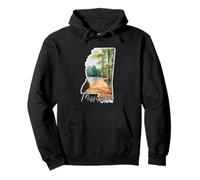 Mississippi Watercolor Landscape Scenic View Art Pullover Hoodie