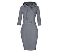 MISSKY Womens Casual, Grey, XL