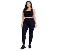 Missloved Black & Royal Blue Metallic Lurex Leggings - Shiny Glitter Stretch Fabric, Tight Fit, UK Sizes 8-18 (XL to fit UK 16-18)