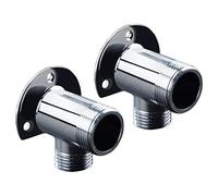 MissMin Installation Kit for Exposed Bath Faucet/Outdoor Shower System/Thermostatic Bar Mixer Valve, Convert in-Wall to Surface Mount, Chrome Finish