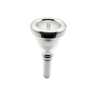 Missmore 24AW Silver-Plated Tuba Mouthpiece - Professional Grade Heavy-Duty Mouthpiece for Tuba Players - Enhanced Tone & Comfort for Concert, Marching Band & Solo Performances