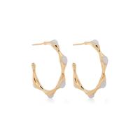 Missoma Magma Rainbow Moonstone hoop earrings - Gold One Size