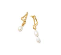 Missoma Molten Asymmetric 18kt Gold-plated Earrings - Pearl - One Size