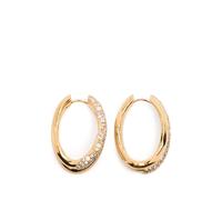 Missoma Molten double embellished hoop earrings - Gold One Size