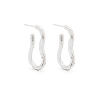 Missoma Molten ovate hoop earrings - Silver One Size