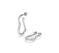 Missoma Molten Ovate Silver-plated Hoop Earrings - One Size