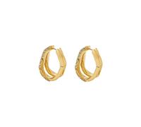 Missoma Molten Snow 18ct Gold-plated Double Medium Hoop Earrings - One Size