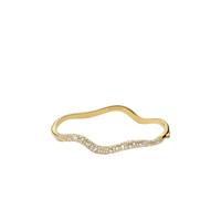 Missoma Molten Snow Ripple pavé wave bracelet - Gold S