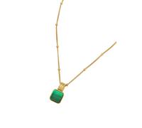 Missoma X Lucy Williams Square Malachite 18kt Gold-plated Necklace - Green - One Size