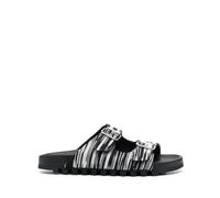 Missoni double-buckle knitted slides - Black 40-41-42