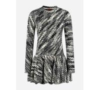 Missoni Girls Zigzag Jersey Dress in Black - Black - 12 Yrs