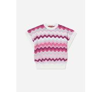 Missoni Girls Zigzag Knitted Vest in Pink - Multicoloured - 6 Yrs